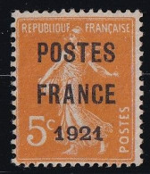 France Préoblitéré N°33 - Neuf Sans Gomme - TB - 1893-1947