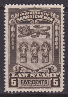 Canada Revenue (Saskatchewan), Van Dam SL45, MNH - Steuermarken