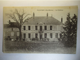 Carte Postale Prauthoy (52) Le Chateau (Petit Format Noir Et Blanc Non Circulée ) - Prauthoy