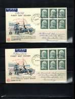 Australian Antarctic Territory 1962 4 Covers From All 4 Australian Antarctic Bases - Brieven En Documenten