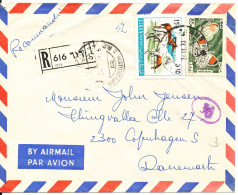 Lebanon Registered Air Mail Cover Sent To Denmark 24-11-1970 - Liban