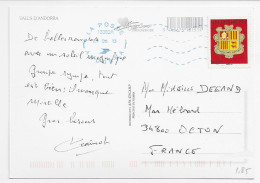 3831  Postal Andorra  2013 Española - Cartas & Documentos