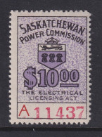Canada Revenue (Saskatchewan), Van Dam SE27a, MNH - Steuermarken