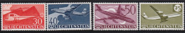 Liechtenstein         . Y&T   .   Airmail  34/37       .     **        .     MNH - Luftpost