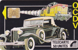 Telecarte Privée D 69 NEUVE  - OCDV Voiture Ancienne 1000 Ex - Sc4ob - 50 Un - 1989 - Navette Spatiale Au Dos - Privées