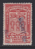 Canada Revenue (Saskatchewan), Van Dam SL44, Used - Steuermarken