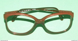 Exceptionnel Original Vintage - Monture De Lunettes Cuir Siglé TED LAPIDUS Paris 684 50x18 Made In France, Sans Verres - - Materiale Di Profumeria