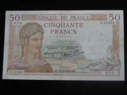 50 Cinquante Francs CERES 19-10-1939   **** EN ACHAT IMMEDIAT **** - 50 F 1934-1940 ''Cérès''