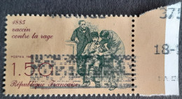 France 1985 Vaccin Contre La Rage Pasteur Yvert 2371 O Used - Louis Pasteur