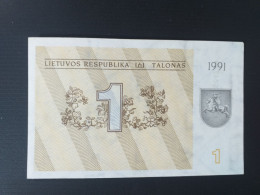 1 TALONAS 1991.P-32a.LITUANIE NEUF/aUNC - Lithuania