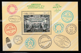 CUBA - BLOC N°102 ** (1987) Locomotives - Blocks & Sheetlets