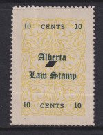 Canada Revenue (Alberta), Van Dam AL2, Used (crease) - Fiscale Zegels