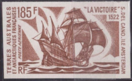 Essai De Couleur  Taaf/fsat Bateau La Victoire Yvert PA 33  MNH ** - Geschnittene, Druckproben Und Abarten