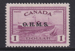 Canada, Scott O10, MLH - Overprinted
