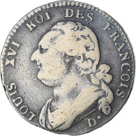 France, Louis XVI, 12 Deniers François, 1792 / AN 4, Dijon, TB, Cuivre - Sonstige & Ohne Zuordnung