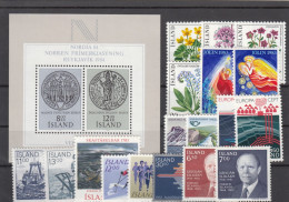 Iceland 1983 - Full Year MNH ** - Annate Complete