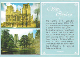 WELLS CATHEDRAL, SOMERSET, ENGLAND. UNUSED POSTCARD   Zq5 - Wells