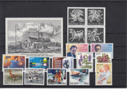 Iceland 1988 - Full Year MNH ** - Años Completos