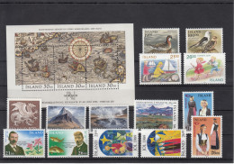 Iceland 1989 - Full Year MNH ** - Años Completos