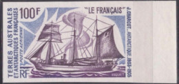 Essai De Couleur Multicolore Taaf/fsat Bateau Le Français   Yvert PA 38 MNH **2 - Sin Dentar, Pruebas De Impresión Y Variedades