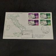 Busta Gold Filigrano 1968. Codice Avviamento Postale. Roma.  Viaggiata. Condizioni Ottime. - Varietà E Curiosità