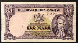 NUOVA Zelanda New Zealand 1 POUND 1940-1945 Pick#159a Lotto 371 - Nieuw-Zeeland