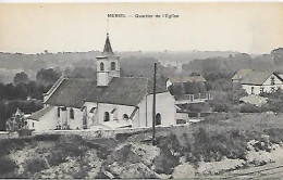 CPA Mériel Quartier De L'Eglise - Meriel