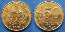 KYRGYZSTAN - 50 Tiyin 2008 KM# 13 Independent Republic (1991) - Edelweiss Coins - Kirgisistan