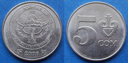 KYRGYZSTAN - 5 Som 2008 KM# 16 Independent Republic (1991) - Edelweiss Coins - Kirgizië