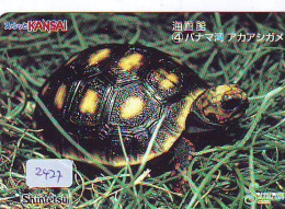 Carte Prépayée Japon * TURTLE (2427) * PREPAID JAPAN * TORTUE * KARTE * SCHILDKRÖTE * SCHILDPAD - Tortues