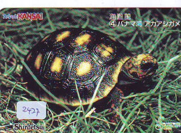 Carte Prépayée Japon * TURTLE (2427) * PREPAID JAPAN * TORTUE * KARTE * SCHILDKRÖTE * SCHILDPAD - Schildpadden
