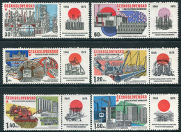 CZECHOSLOVAKIA 1975 Industrialisation MNH / **. Michel 2285-90 Zf - Nuovi