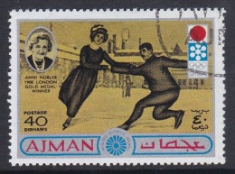 Ajman - 1972 - Anne Huber Gold Medal 1908 - Patinage Artistique