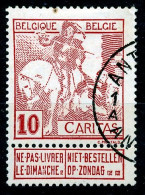 BELGIE - OBP Nr 87  V7 (LUPPI) - Gest./obl.  - PLAATFOUT/VARIÉTÉ - ( Ref. 46) - 1901-1930