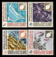 GILBERT & ELLICE ISLANDS 1968 - 25 ANIVERSARIO DE LA BATALLA DE TARAWA - YVERT 145/148** - Isole Gilbert Ed Ellice (...-1979)