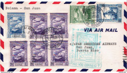 First Fly Cover To San Juan, Porto Rico On 6th February 1941 - Guinea Portuguesa