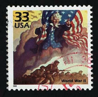 1999 World War II  Michel US 3075 Stamp Number US 3186a Yvert Et Tellier US 2838 Stanley Gibbons US 3550 Used - Used Stamps
