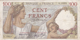 France - Billet De 100 Francs Type Sully - 7 Novembre 1940 - 100 F 1939-1942 ''Sully''
