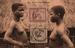 Ethnologie Afrique (Congo Belge) Deux Jeunes Filles Bantandu - Carte Nels - África