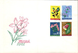 YOUGOSLAVIE FDC 1961 FLORE - FDC