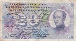 Suisse - Billet De 20 Francs - Guillaume-Henri Dufour - 16 Décembre 1958 - P46f - Svizzera