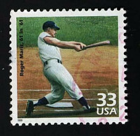 1999 Roger Maris Michel US 3184 Stamp Number US 3188n Yvert Et Tellier US 2957 Stanley Gibbons US 3665 Used - Used Stamps