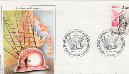 " 100 ANS DE LA FEDERATION NATIONALE DES SAPEURS-POMPIERS " Sur Enveloppe 1er Jour 1982 Ed° LNF N°YT 2233 FDC à Saisir ! - Feuerwehr