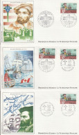 " FRANCE / CANADA " Sur 3 Enveloppes 1er Jour De 1984 Ed° LNF. N° YT 2307. Parfait état. FDC à Saisir !!! - Joint Issues