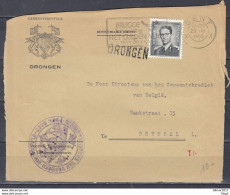 Briefstuk Van Gent X Naar Brussel Met Langstempel Drongen - Linear Postmarks