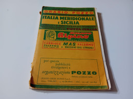 LIBRETTO ORARI TRENI ITALIA MERIDIONALE E SICILIA 1970 - Chemin De Fer