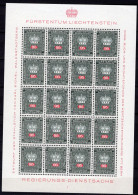 Dienstmarke 1969 Liechtenstein D 53 20-KB ** 24€ Regierung FL Wappen/Krone Hoja Bloque Royal M/s Sheetlet Bf Fürstentum - Dienstmarken