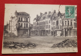 CPA Provenant D'un Carnet - Les Ruines De La Grande Guerre  - Armentières - Entrée De La Rue De Lille - Armentieres