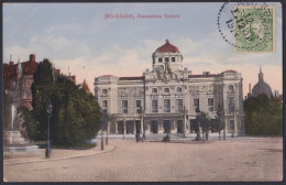 F-EX45873 SWEDEN SUEDE SVERIGE 1914 POSTCARD STOCKHOLM THEATRE BILBAO SPAIN.  - Other & Unclassified