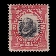 CANAL ZONE.1915-20.2c.SCOTT 47.Type III.USED - Kanalzone